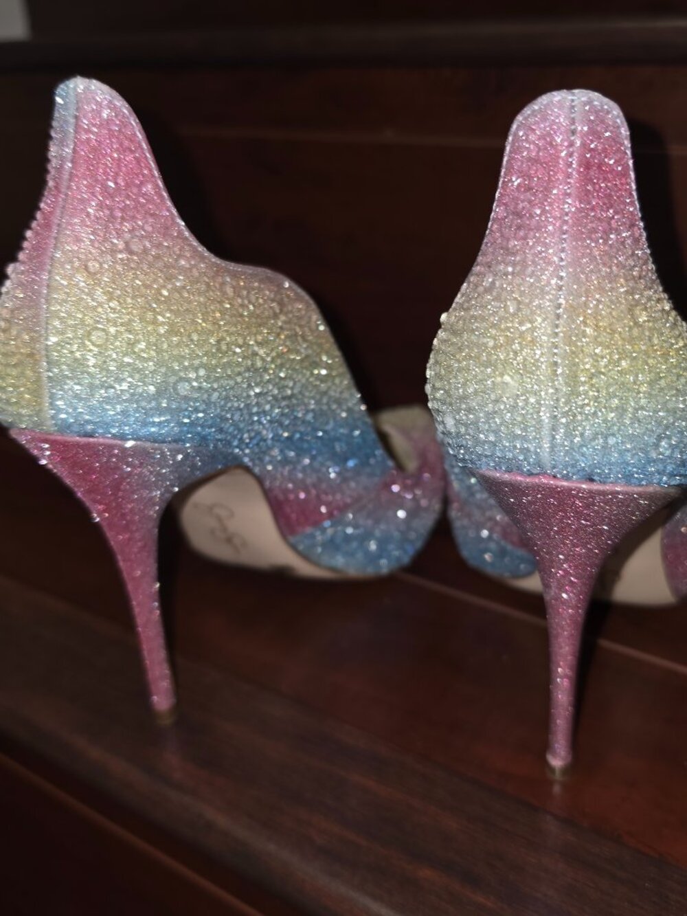 Jessica Simpson Wayva Rainbow Heels - Picture 3 of 5